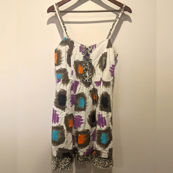 Kensie A-Line vibrant summer dress, size medium - Picture 4 of 10